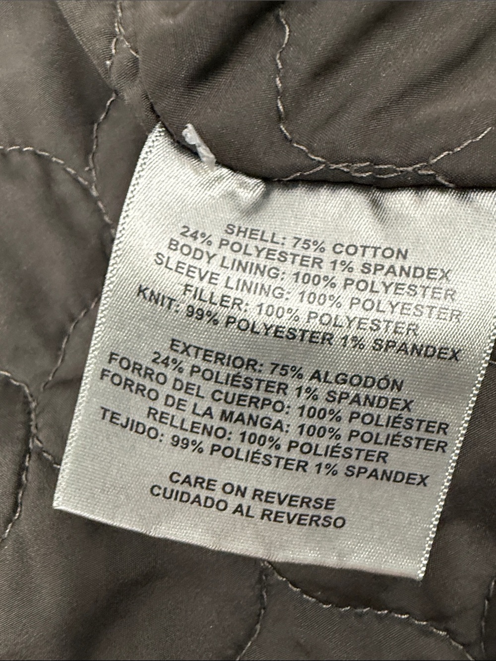 Levi's Jacket Men's Large Olive Utility Trucker Jacket Stand Collar Lined - Picture 13 of 14